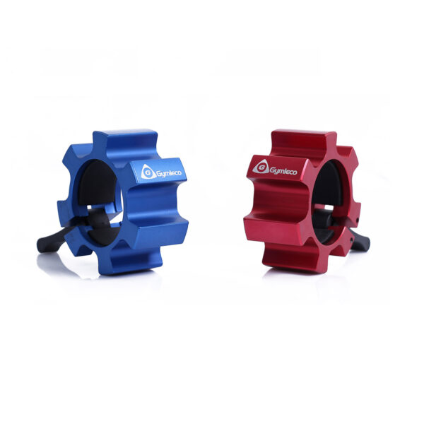 R407 Gymleco OSO Aluminium Barbell Collar, Par, Blå/Röd